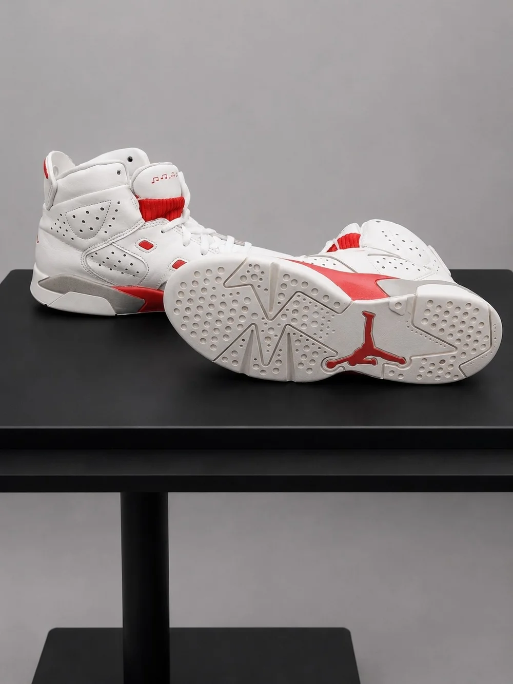 Jordan Kids Mid Top Sneakers White Red